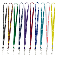 1/2" Import Air Ship Supersoft Polyester Silkscreen Lanyard